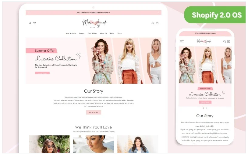 Minimal Clean Shopify Fashion Theme | Modern Clothing Store | Shopify Themes for Clothing | OS