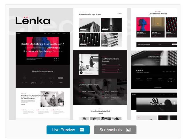 Product Image - Lenka – Creative Digital Agency Elementor Template Kit