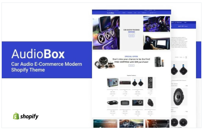 AudioBox - Car Audio E-Commerce Modern Shopify Theme