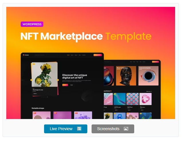Xchain – NFT Marketplace Elementor Template Kit
