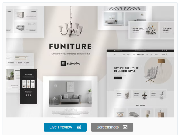 Product Image - Funiture – Furniture Shop Elementor Template Kit