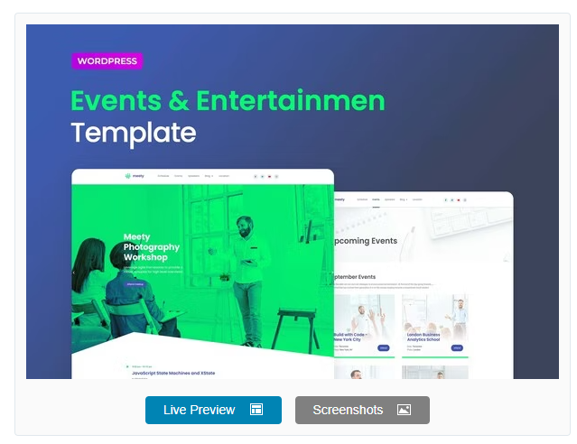 Meety – Events & Meetups Elementor Template Kit
