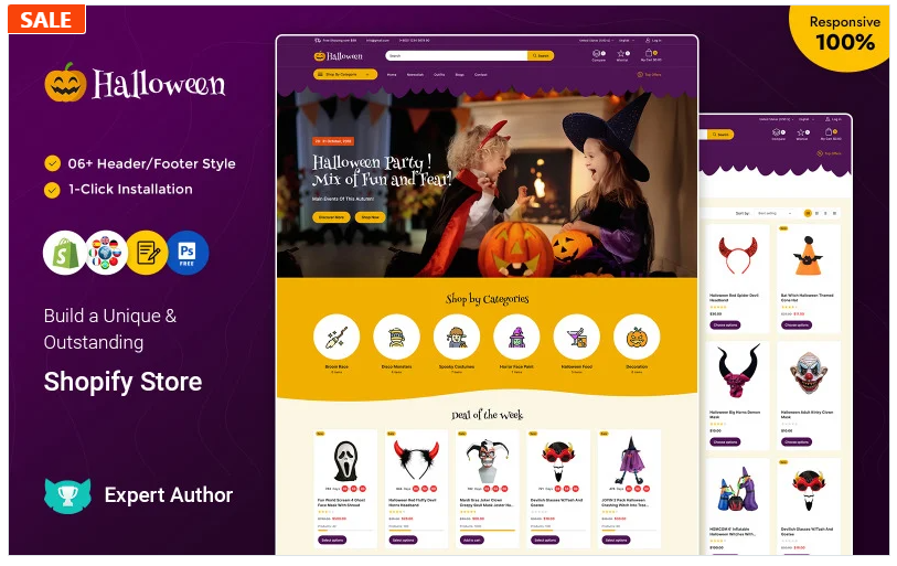 Halloween - Halloween party, Gift and Christmas Shopify theme