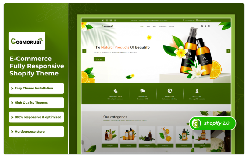 Cosmorubi Cosmetics shop - Multipurpose Premium Beauty Shopify 2.0 Theme
