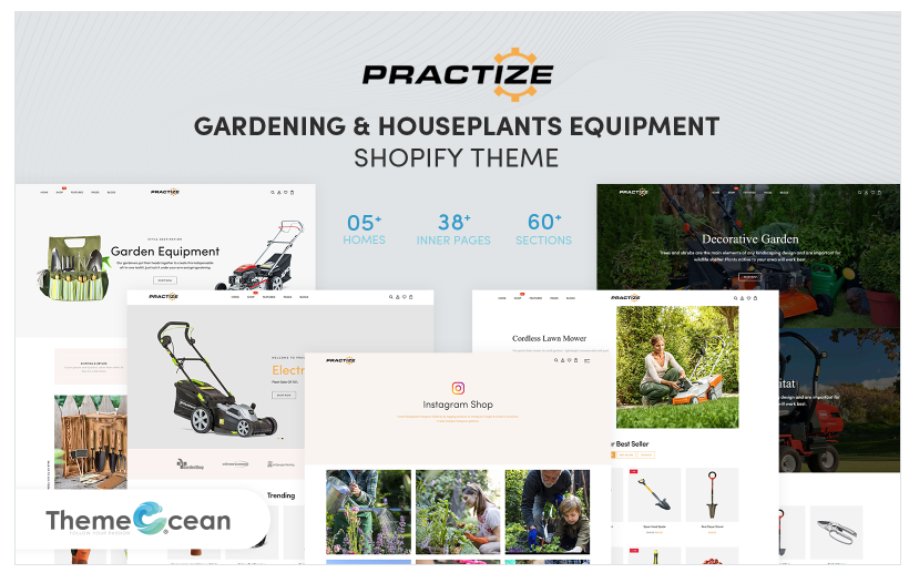 Practize - Gardening & Houseplants Equipment Shopify Theme