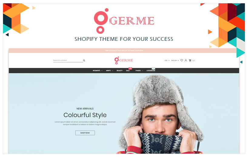 Germe - Fashion Shopify theme