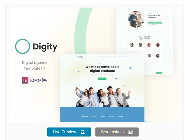 Digity - Digital Agency Elementor Template Kit