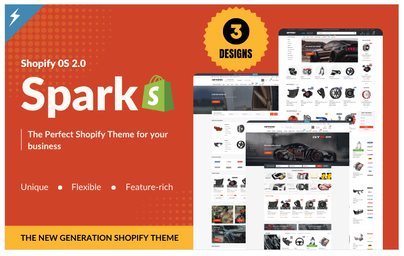 SPARK – Cars & Auto Parts Automotive Shopify Section Theme OS