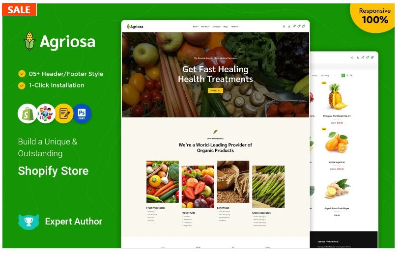 Agriosa - Vegetables, Fruits, and Grocery Shopify Theme