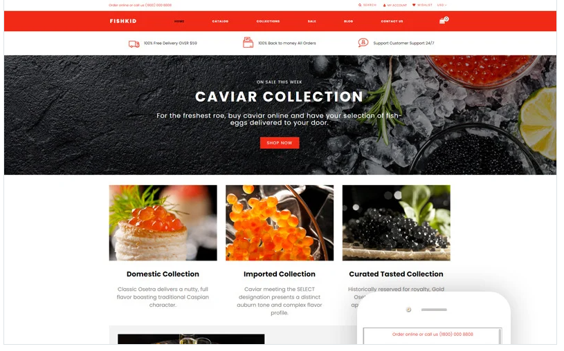 FISHKID - Food Store Creative Shopify Theme