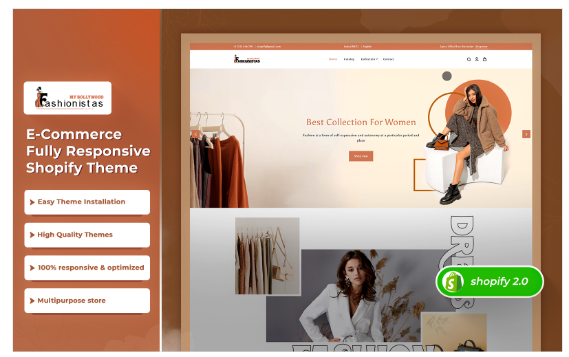 Fashionistas - Multipurpose Fashion Shopify 2.0 Theme