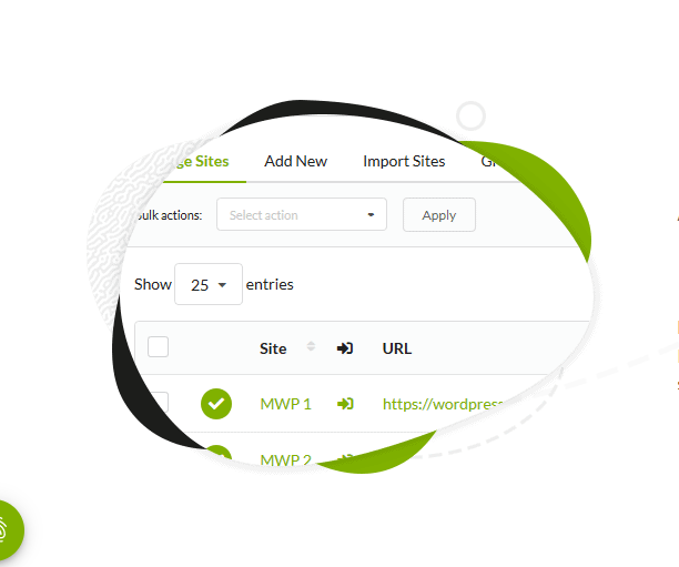 MainWP – API Backups