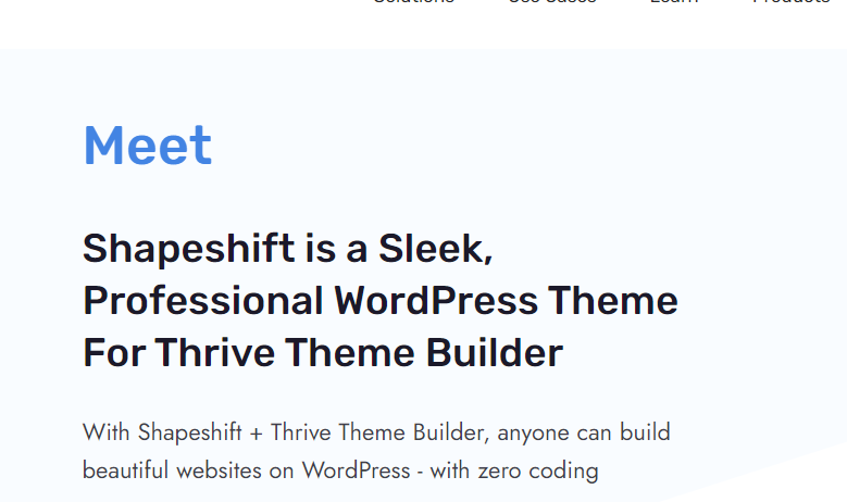 Thrive Themes – Shapeshift