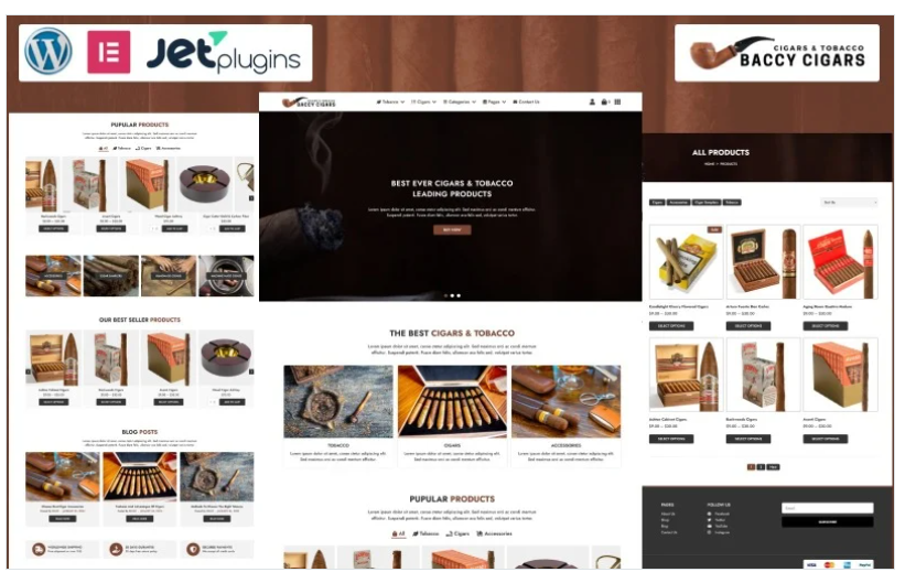 Baccy Cigars - Cigars & Tobacco WordPress Theme