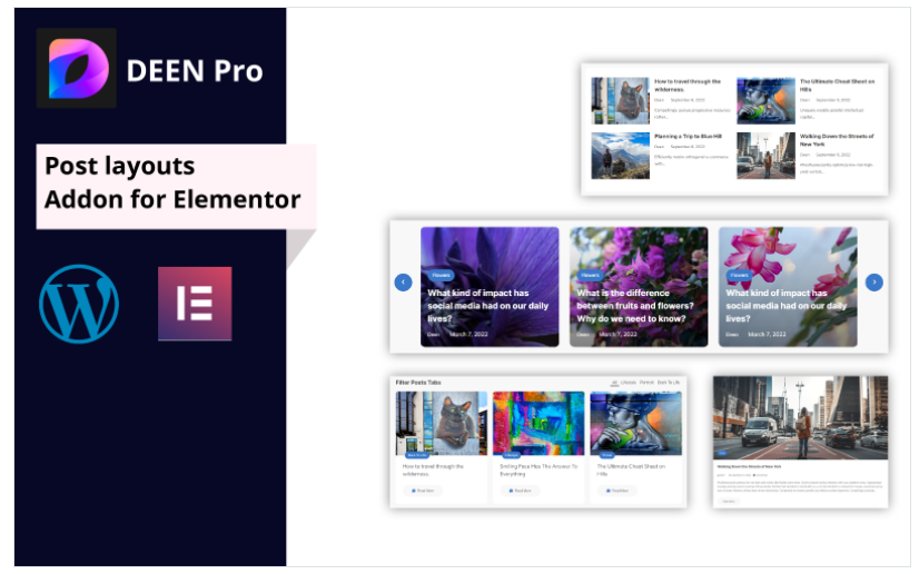 Deen Pro | Post Layouts Addon For Elementor