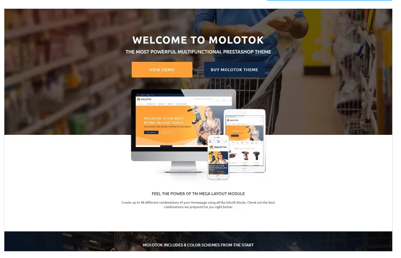Molotok - Hardware Tools eCommerce Template PrestaShop Theme