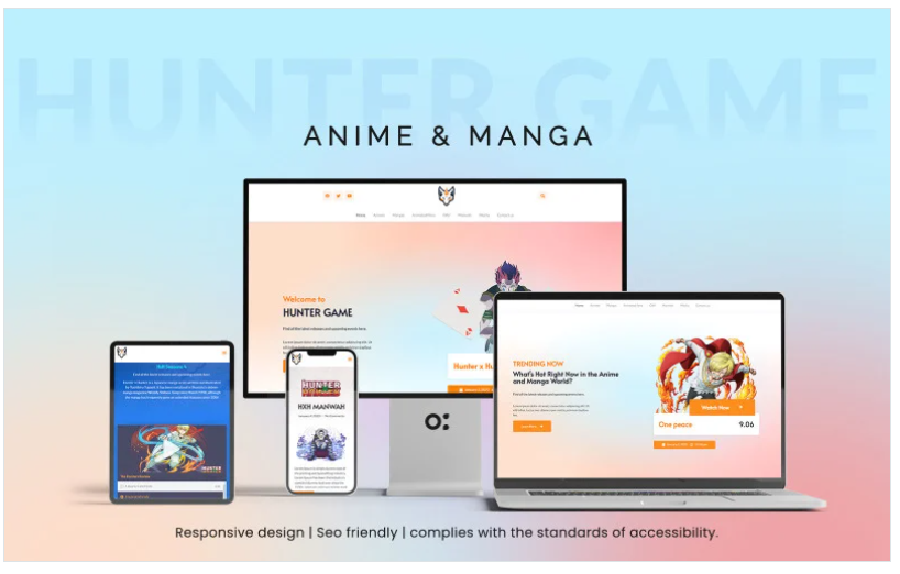 Product Image - Anime and Manga Website with WordPress Elementor Kit