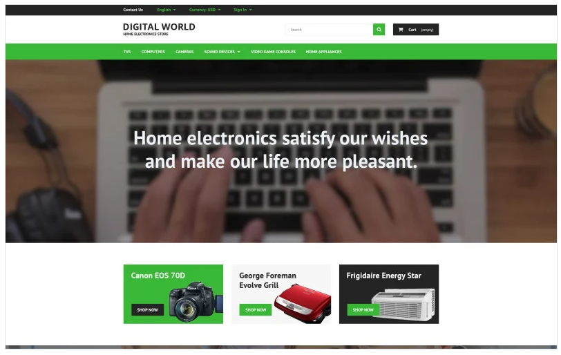 Digital World PrestaShop Theme