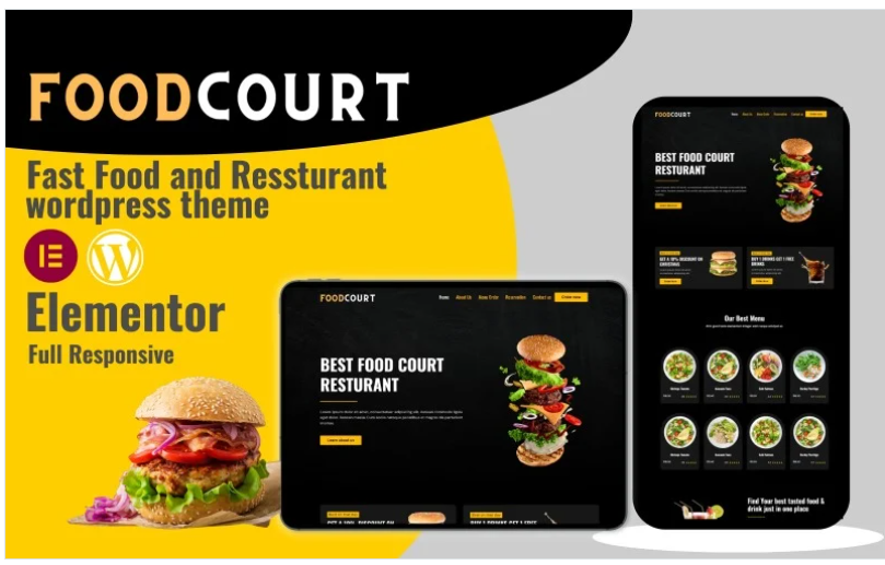 Foodcourt - Fast food & Restaurants WordPress theme