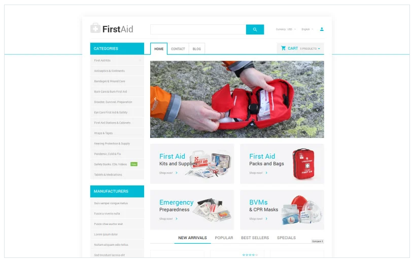 Healthcare Essentials Store PrestaShop Theme