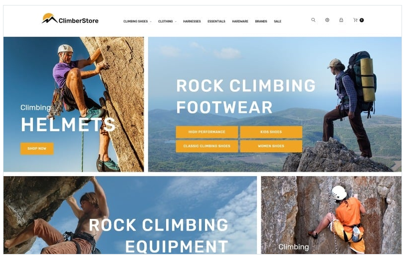 ClimberStore - Climbing higher Theme
