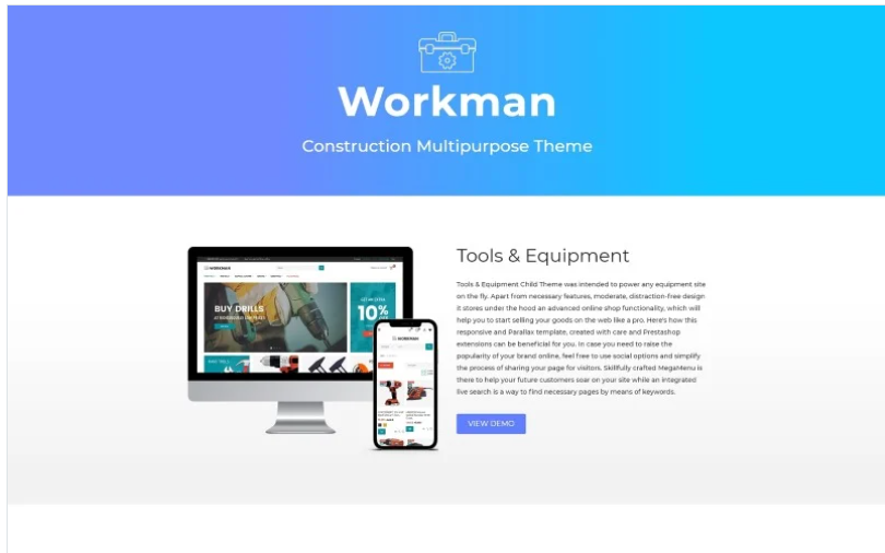 Workman - Construction Multipurpose PrestaShop Theme