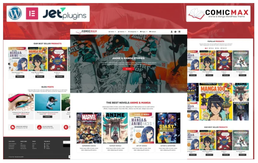 Comic Max - Anime & Manga Stories WordPress Theme