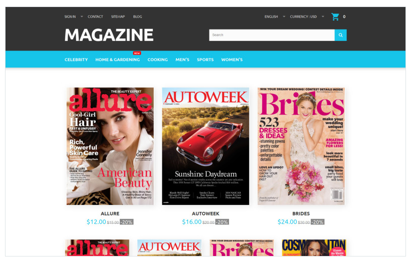 Magazine PrestaShop Theme