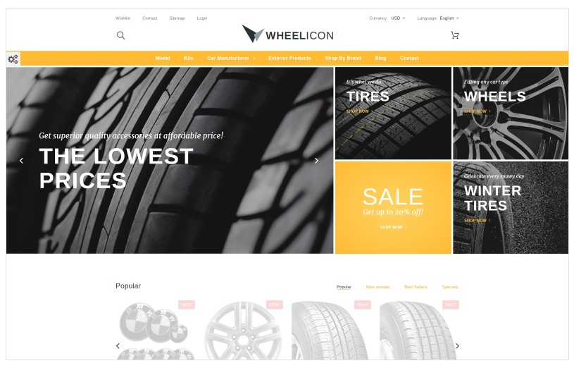 Wheelicon PrestaShop Theme