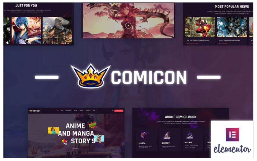Product Image - Comicon – Anime and Manga WordPress Theme