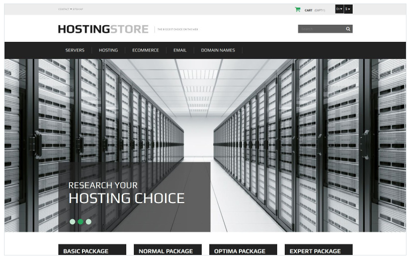 Hosting PrestaShop Theme