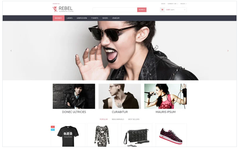 Rebel PrestaShop Theme