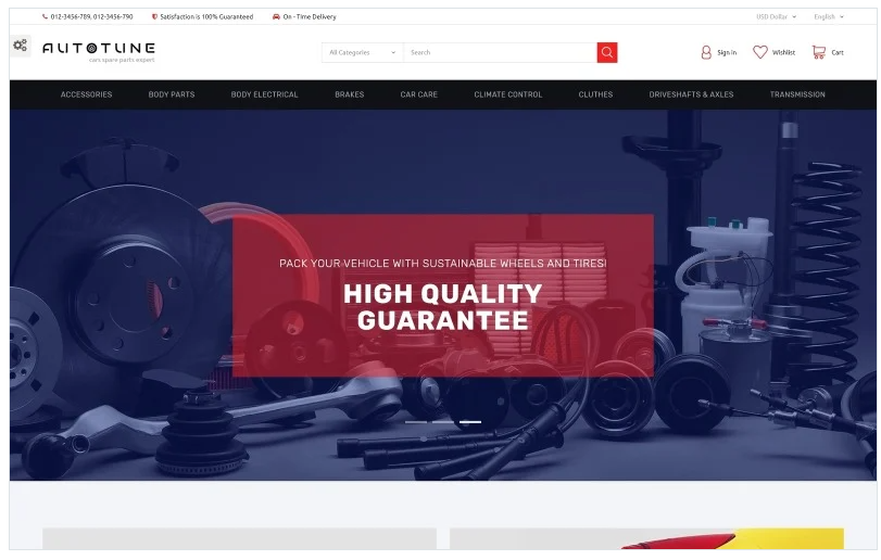 Autotune Responsive PrestaShop Theme