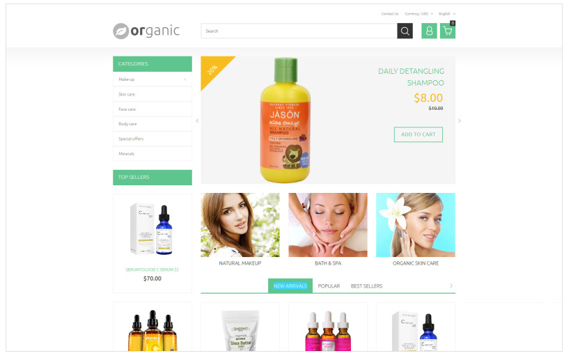 Organic PrestaShop Theme