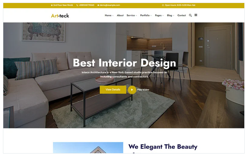 Product Image - Artteck – Best Interior Design WordPress Theme