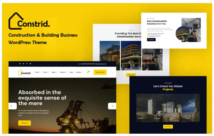 Constrid - Construction & Building Business WordPress Theme