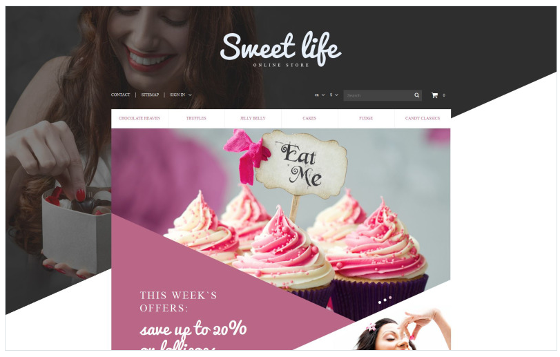 Sweets Shop PrestaShop Theme