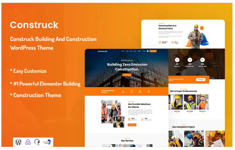 Construck - Building And Construction WordPress Theme