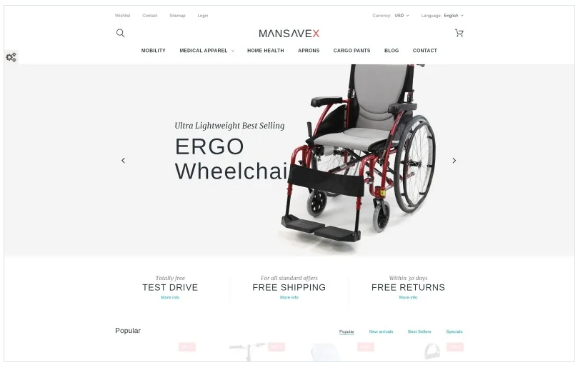 Mansavex - Medical Equipment PrestaShop Theme