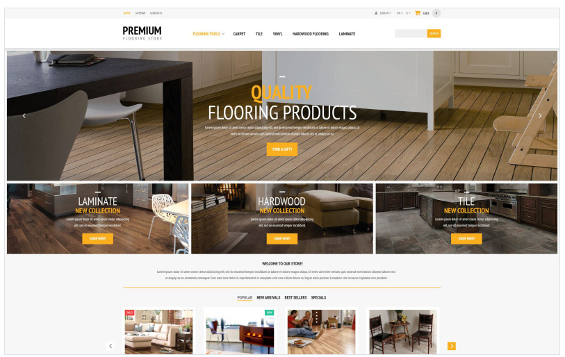 Flooring Store PrestaShop Theme