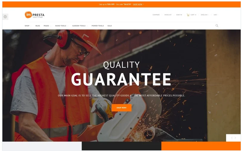 Impresta Tools PrestaShop Theme