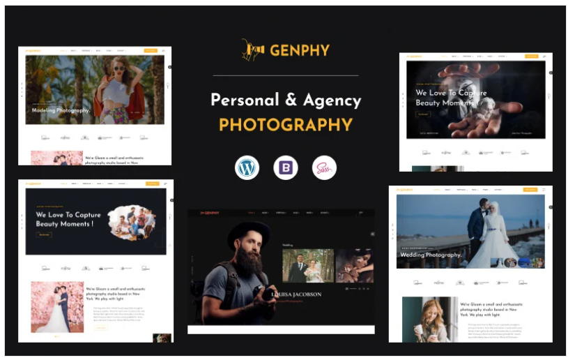 Genphy - Photography WordPress Theme