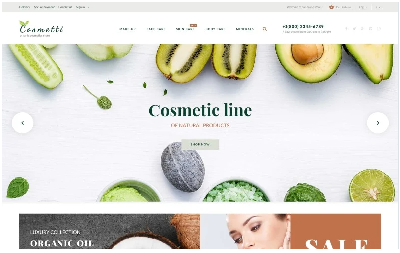 Cosmetti - Cosmetics Store PrestaShop Theme