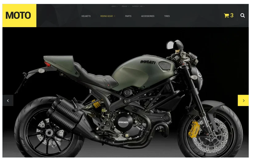 Motorcycle Store PrestaShop Theme