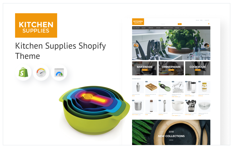 Kitchen Supplies Shopify Theme for eCommerce