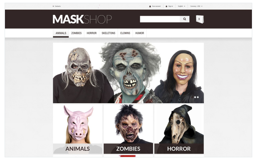 Masquerade Mask PrestaShop Theme