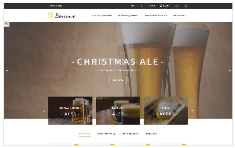 Berrinvo - Brewery Responsive PrestaShop Theme