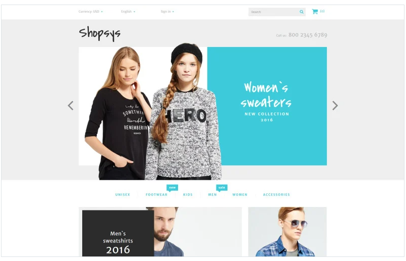 Shopsys - Trendy Clothes PrestaShop Theme