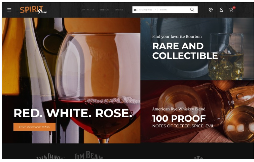 Spirit - Liquor store PrestaShop Theme