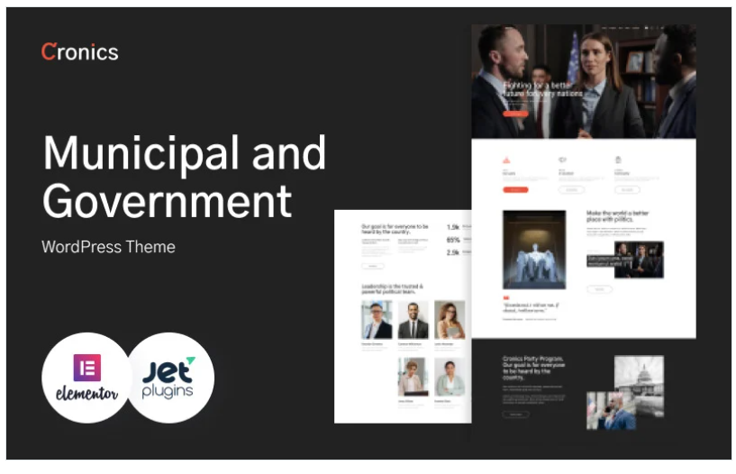 Cronics - Municipal and Government WordPress Theme